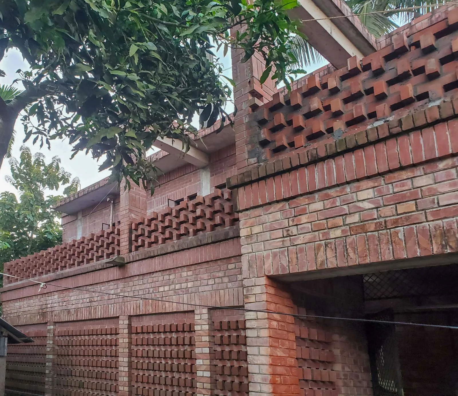 Dr. Abdul Khaleque Residence — Terrace screen, Mymensingh, Bangladesh