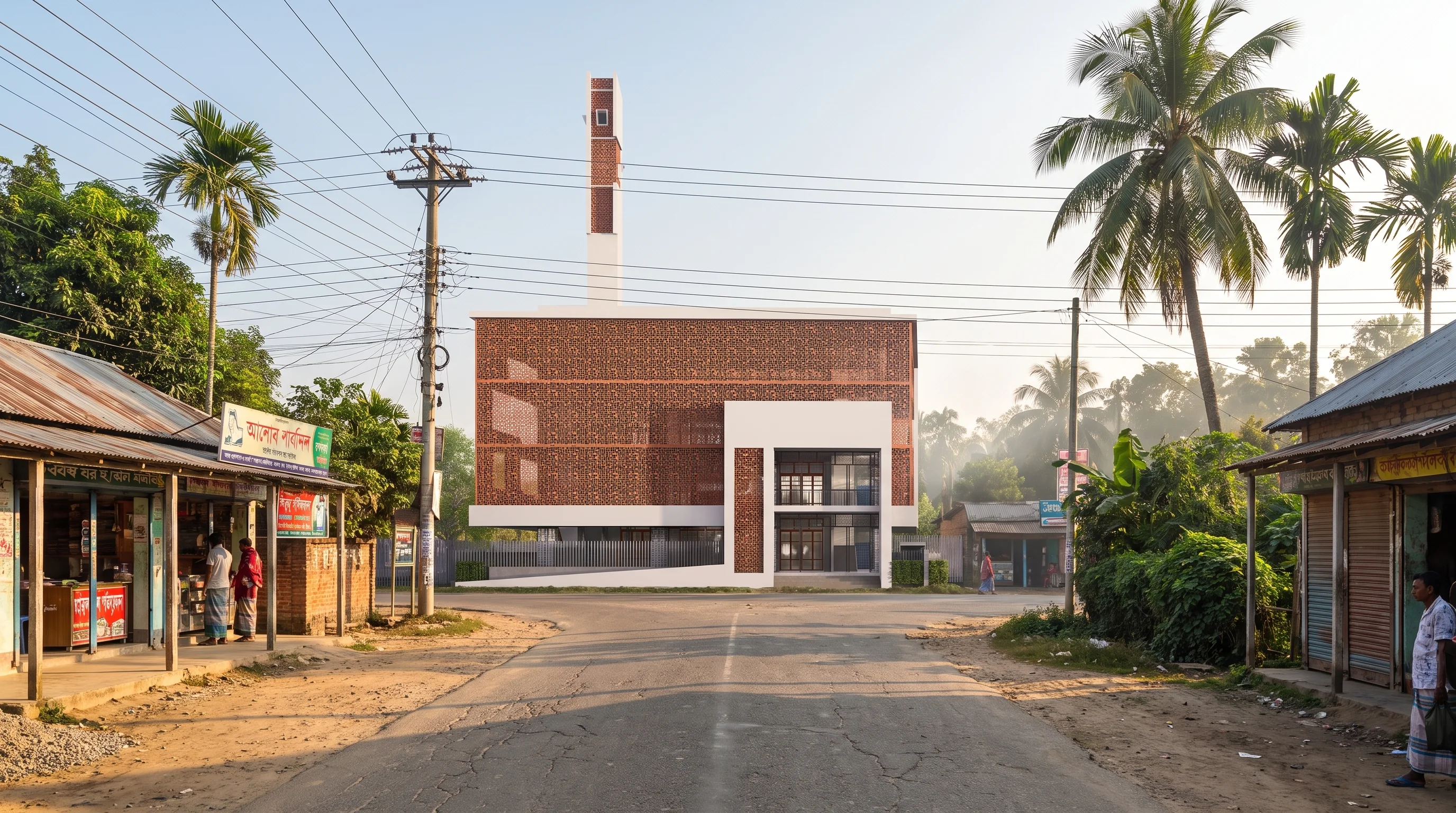 দাপুনিয়া বাজার মসজিদ, ময়মনসিংহ, বাংলাদেশ — ছবি ৩/৩