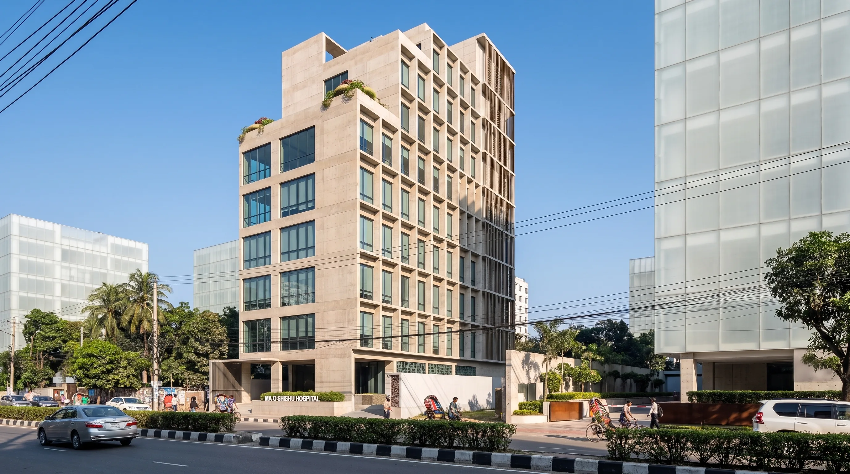 MA O Sishu Hospital, Uttara, Dhaka – Perspektive, Bild 2 von 9