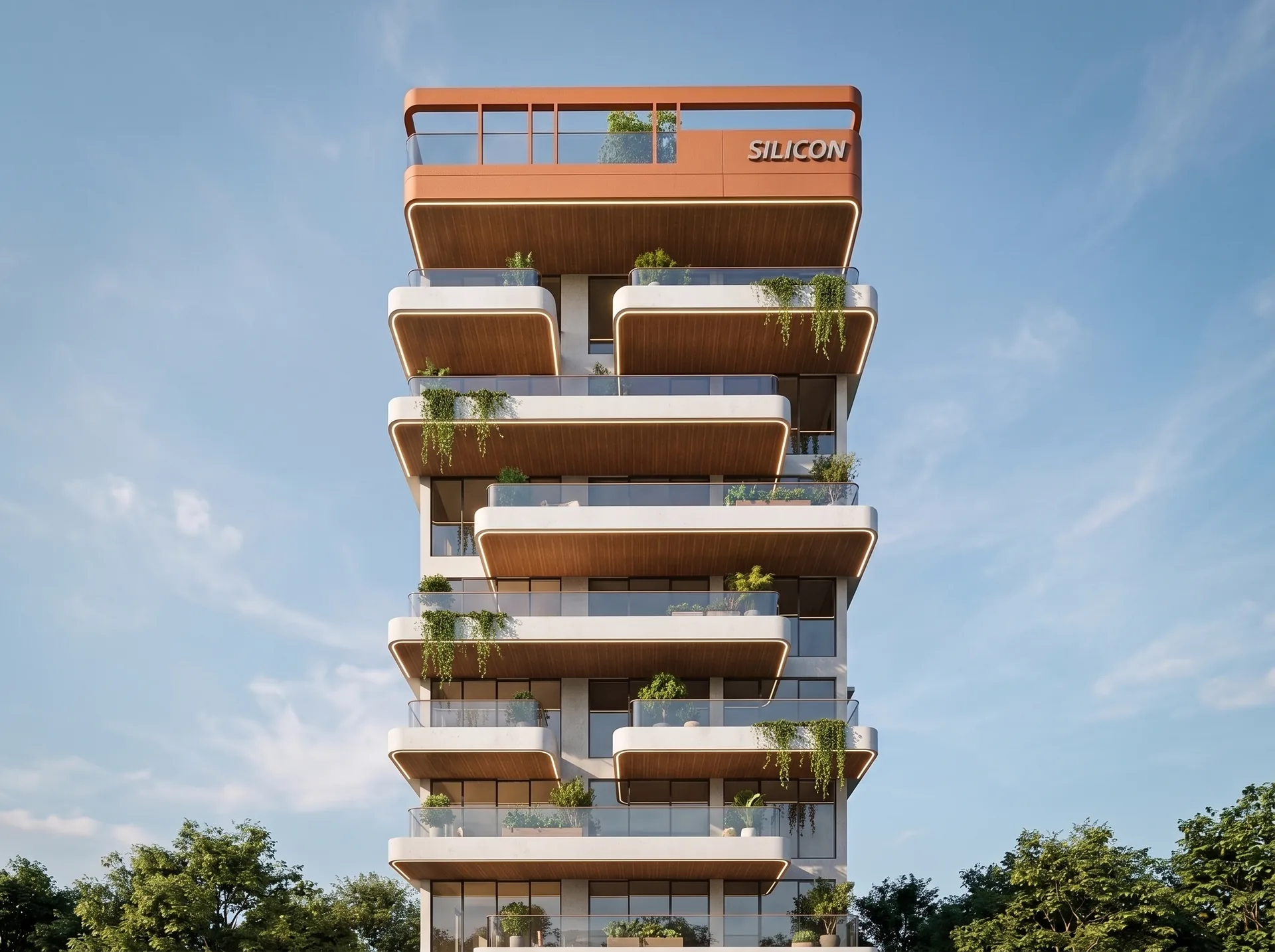 Silicon Solitude — Facade detail, Jolshiri, Dhaka
