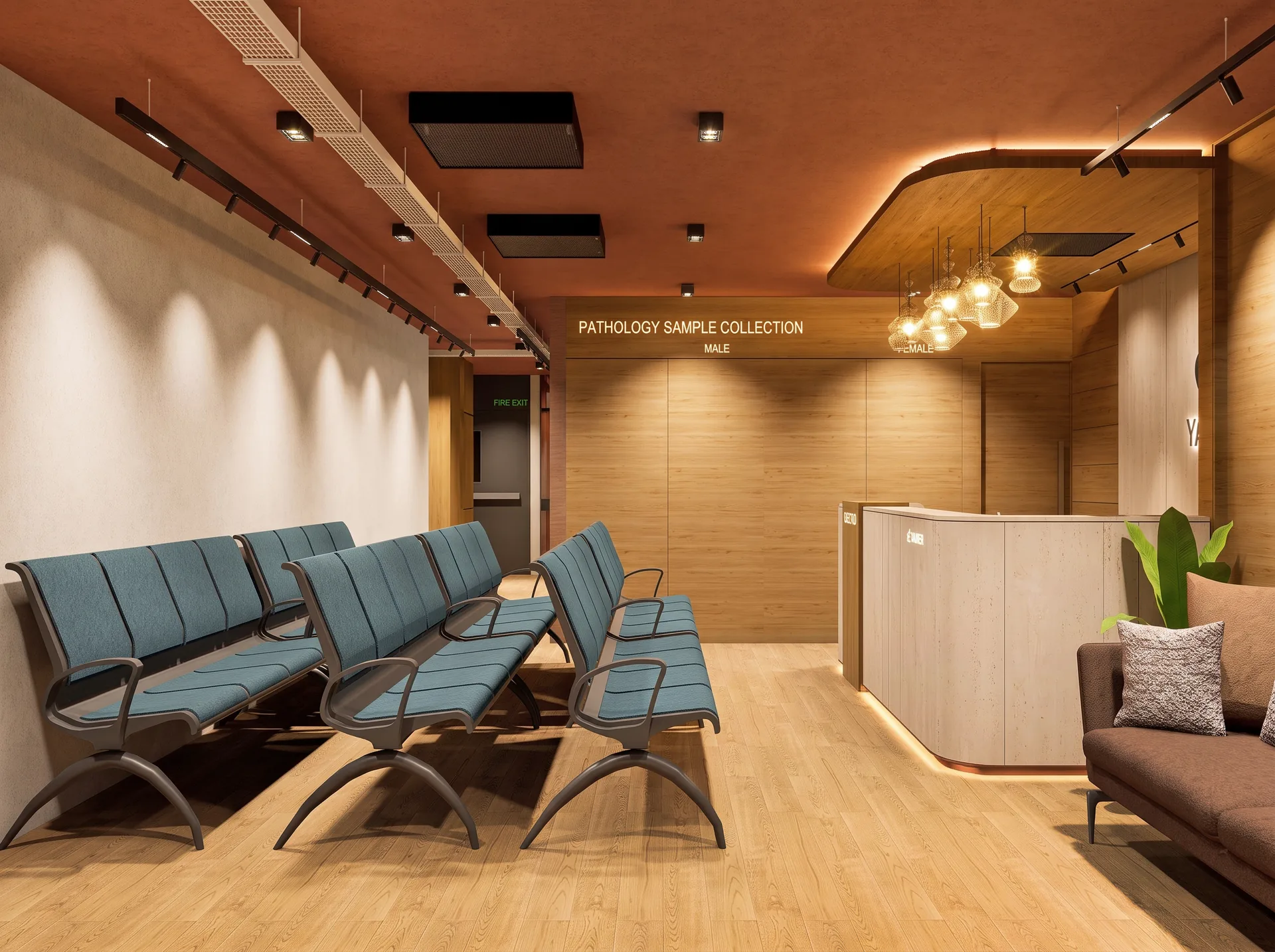 Yashfeen Hospital — Waiting area, Shewrapara, Dhaka